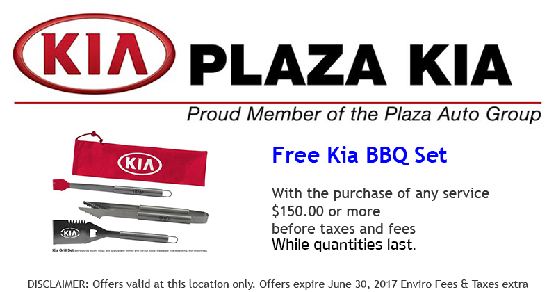 Kia Service Offer: Free Kia BBQ Set Kia Service Offer: Free Kia BBQ Set