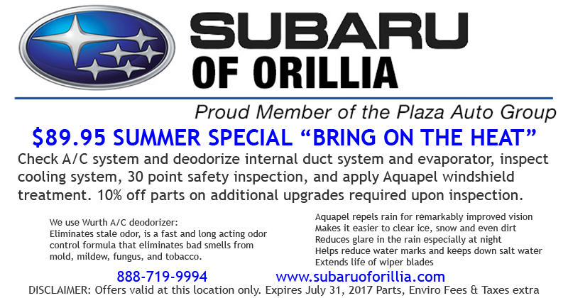 Subaru of Orillia Service Offer Subaru of Orillia Service Offer